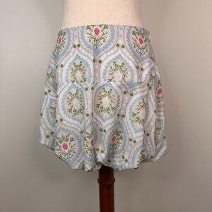 Camilla Again Blue Floral Print Bubble Skirt